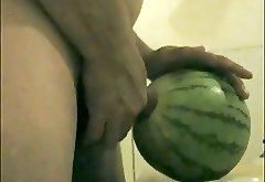 Fun with Fruit! Guy Fucks the Snot out of a Melon!