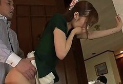 A Slutty Japanese Housewife Fucks Her Husband's Boss