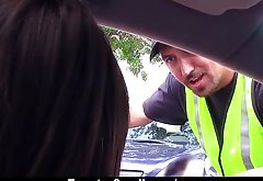 ExxxtraSmall - Small-Frame Babe Fucks The Parking Attendant